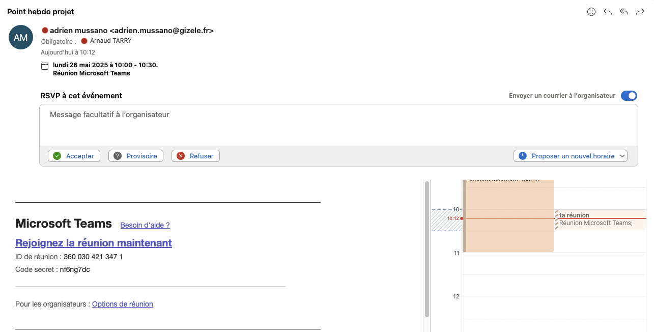 page compte rendu creation